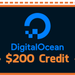 Digital ocean account with $200 credit